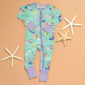 NWT Little Sleepies Mermaid Magic Zippy Size 0-3 months